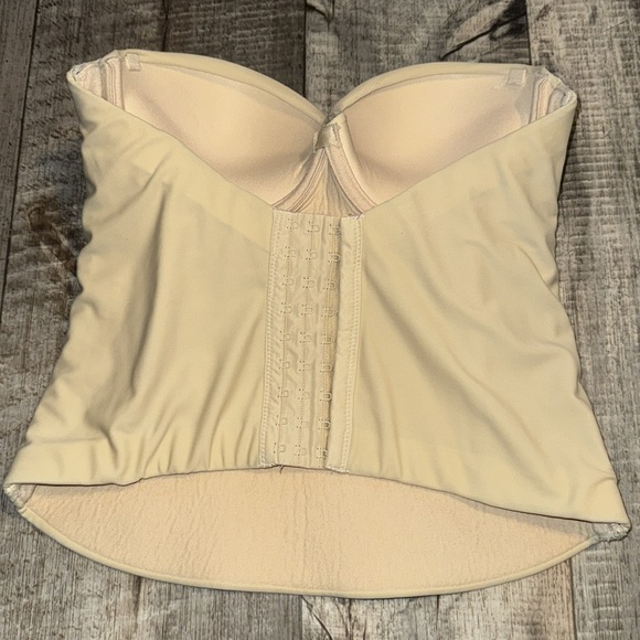 Q-T Strapless Cream Bustier Shaper-size 36B - Picture 2 of 10